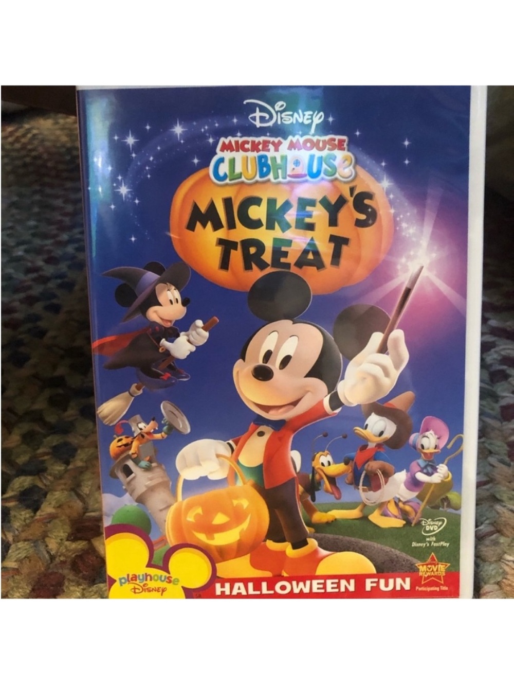 Disney Mickey Mouse Clubhouse Halloween Treat DVD - Blue Black Orange Yellow